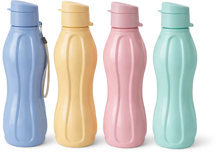 Garrafa Tampa Flip Cores Sortidas 800ml